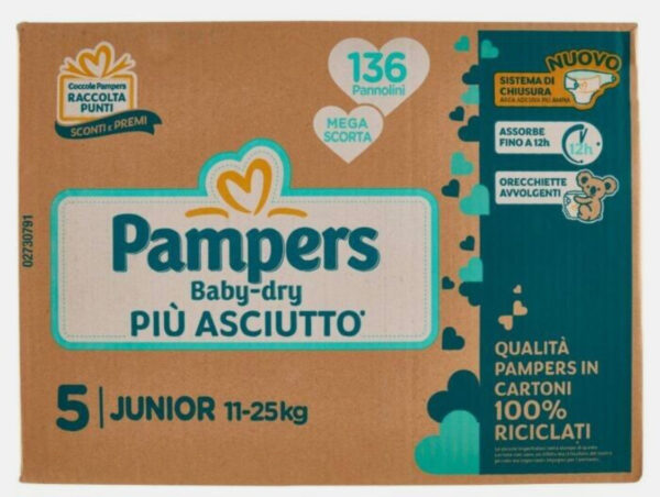 PAMPERS BABY DRY MEGA SCORTA